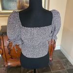 H&M Floral puff sleeve top Photo 1
