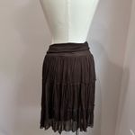 Iz Byer  California Brown Goblincore Y2K Pleated Tiered Skirt Size M Photo 1