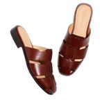 Madewell - The Dixson Brown Leather Fisherman Mule Sz 8.5 Photo 0