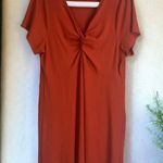 Torrid Knit Ribbed Twist Front Babydoll Style Dress Size 3X Photo 2