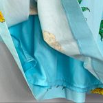 Talbots RSVP by  NEW Blue Pineapple Tropical Midi Flare Pleated Skirt Size 12 Photo 7