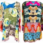 Johnny Was Samantha Floral Asian Print Flair top NWT (extremely oversized) Photo 2