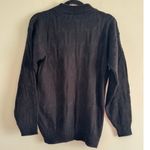 American Pride Womens Vintage Black Hearts Sweater Witchy Goth Grunge SIZE L Size L Photo 1