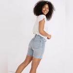 Madewell  High-Rise Mid-Length Denim Shorts Woodvale Wash: TENCEL™ Denim Edition‎ Photo 1