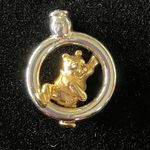 Disney Winnie The Pooh Charm Silver and Gold Tone 1”  Photo 0