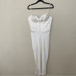 House Of CB  L D-DD‎ Myrna Ivory Corset Slip Dress white NWOT  $269 Photo 4