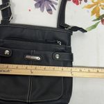 Rosetti  Black with silver hardware Crossbody Bag with Stitch Detail Photo 6