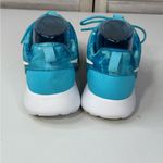 Nike  Women's Roshe Run Sneakers "Clearwater" White/Electric Blue-8 Photo 4