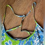 Lilly Pulitzer  Maisy Top, Limeade Biggest Fan print,  Women's S, silk tank top Photo 2