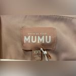 Show Me Your Mumu NWT Jess Ruffle Midi Dress in Dune Chiffon Size XXS Photo 4