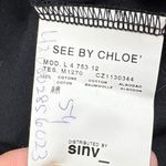 See By Chloe See By Chloé Black Robot Graphic Art Top 3/4 Sleeve Designer Tee Size L Photo 1