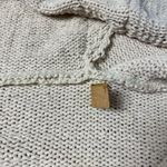 POL Hooded Distressed Sweater Womens Size M Cream Grunge Boho Photo 7