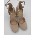 Lulus Laura Light Nude Suede Ankle Strap Heels Size 9 Photo 2