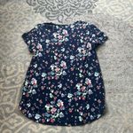 Natori  Floral Sleep Shirt Navy Blue XL Photo 2