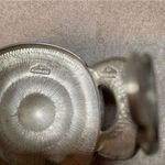 BEN AMUN Signed SILVER TONED WIDE CUFF BRACELET AzTec Western Photo 5