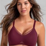 Honeylove crossover wireless bra XL Fig Purple Photo 0