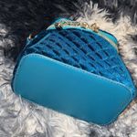 Blue Mini Pearl Beaded Tote Bag Photo 5