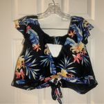 Lysa Swim Black/Blue Floral Low Photo 4