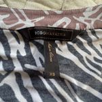 BCBG MAXAZRIA Long Sleeve Black and White Abstract Patterned Wrap Dress XS Photo 3