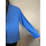 kim rogers  blue textured cardigan Photo 3