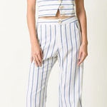 Lucca Couture LUCCA ISLA WIDE LEG CUFF PANTS. NWOT Photo 0