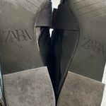 ZARA Black PATENT FINISH LOAFERS WITH BOW Womens Size 36 US Size 6 Slip … Photo 7