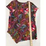 Soft Surroundings  Top Womens Medium Tropical Floral Travel Vacation Beach Resort Photo 2