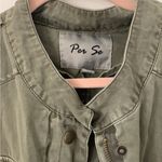Per Se  Khaki Utility Jacket army green size small Photo 2