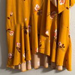 Free People Gold Wrap Midi Skirt with Ruffles Photo 1