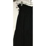 MAX STUDIO LONDON Black Smocked Tiered Maxi Skirt Ruffle Hem Casual Size L Size L Photo 3