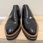 Vince  Alona Black Patent Leather Slip On Oxford Loafer Dress Shoes 9 Photo 7