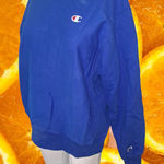 Vintage Champion Reverse Weave Bright Blue Sweatshirt Size Medium Photo 0