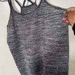 Nike Gray and Black Fitted Backless Tank Top Photo 0