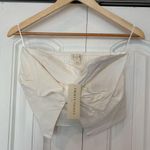 Thirty Thirty White Bow Crop Strapless Tank Size Large‎ Photo 0