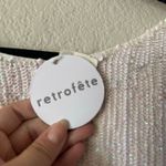 NWT Retrofete Grace Sequined Mini Dress Pearl Size Medium Photo 2