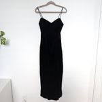 VTG 90s De Laru Womens Velvet Dress Size S Black Maxi Romantic Goth Glam‎ Photo 1