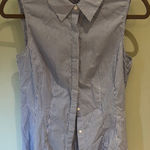 T Tahari Tahari Sleeveless Blue Striped Women's Top Photo 0