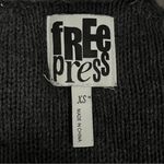 Free Press  Grey Cable Knit Cut Out Cold Shoulder Long Sleeve Sweater Size XS Photo 2