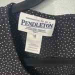Pendleton Vintage  Women’s Black Sleeveless Top Dotted 14 Tall Photo 1