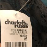 Charlotte Russe night hunter Green Black trimmed lace skater Dress Sz M Medium Photo 1