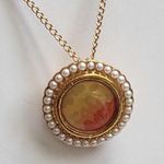 Vintage Avon 4 piece set interchangeable goldtone brooche necklace combination Photo 2