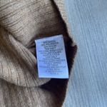 Liz Claiborne Y2K  Tan Women's Ribbed Lightweight Thin Sweater Button Sleeve Sz L Photo 3
