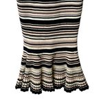 Milly  Micro Stripe Mini Mermaid Ribbed Stretch Knit Midi Dress Bodycon NWT Small Photo 9