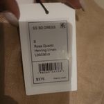 Theory  Beige Herring Linen  Short Sleeve Mini Dress Photo 5