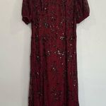 Mac Duggal  5940 Embellished Tulle Puff Sleeve Midi Dress 18W Photo 0