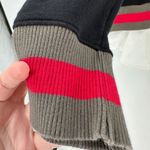 Stella & Dot Black Striped Raglan Sleeve Pullover Layered Top Size Medium Photo 4