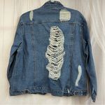 Highway Jeans  XL Distressed Blue Jean Denim Jacket Holes Rips Spring Fall 16 18 Photo 5