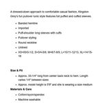 Kingston Grey Light Blue Puff Sleeve Casual T Photo 10