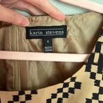 Karin Stevens Beige Aztec Print Shift Dress Photo 5