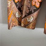 Kobi Halperin Laura Paisley Cropped Pants Orange Size 6 Photo 2